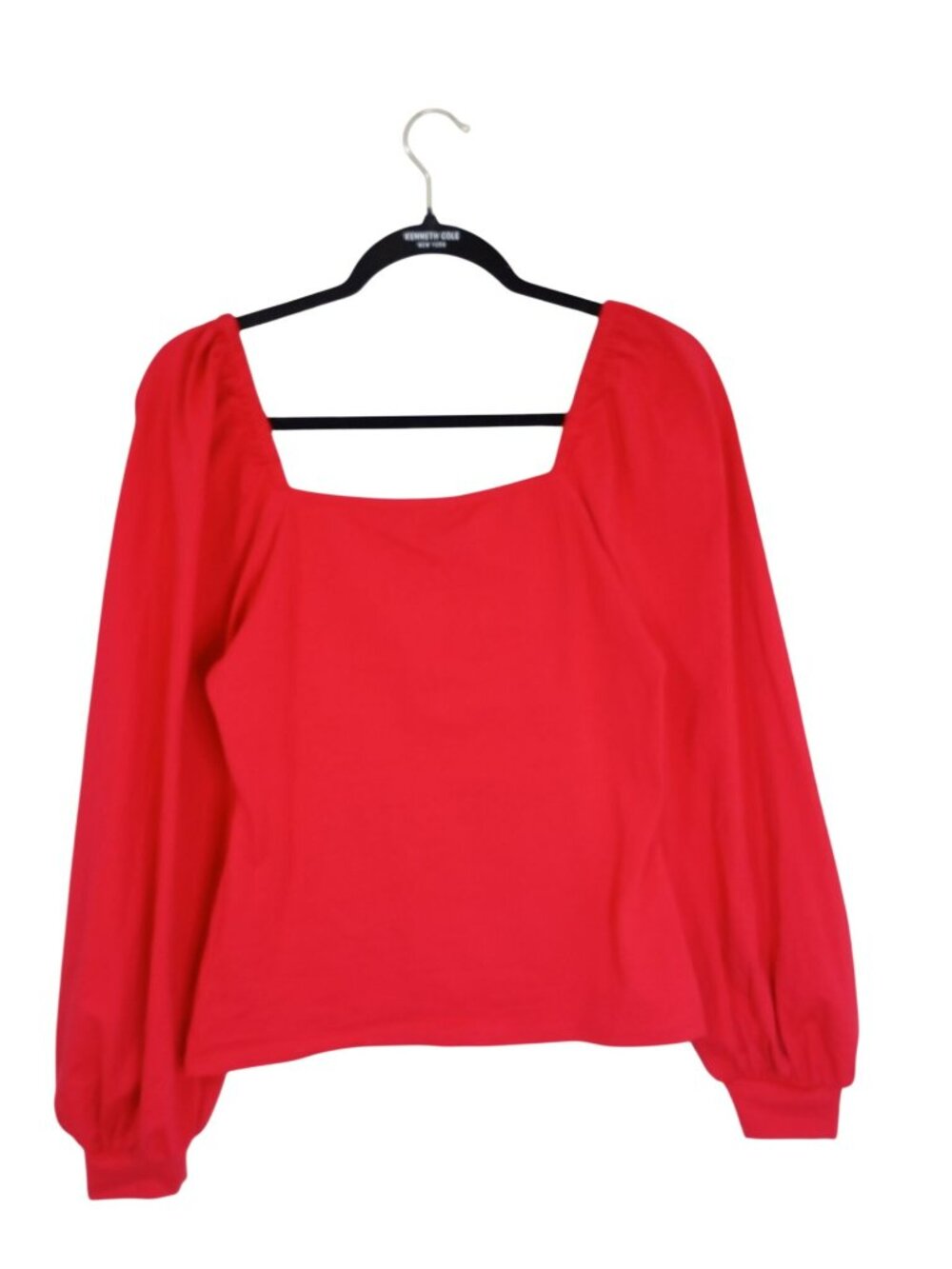 NWT Grace Karin Womens Red Long-Sleeve Square Neck Blouse Size M - Picture 9 of 11